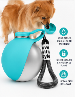 Botella Portátil para Perros AquaPaw